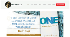 Desktop Screenshot of deidrariggs.com